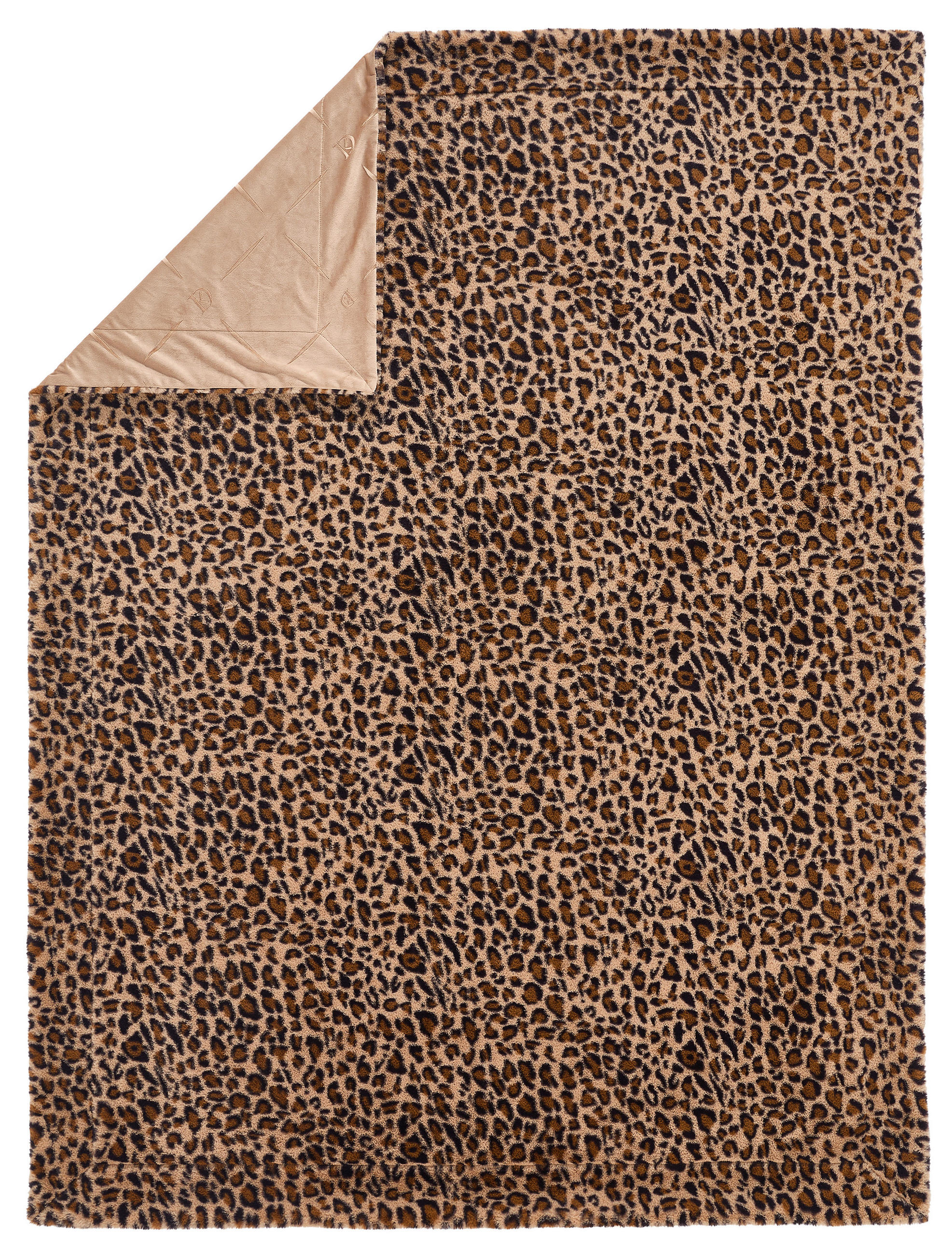 FELLDECKE 150/200 cm  - Schwarz/Braun, Textil (150/200cm) - Dieter Knoll