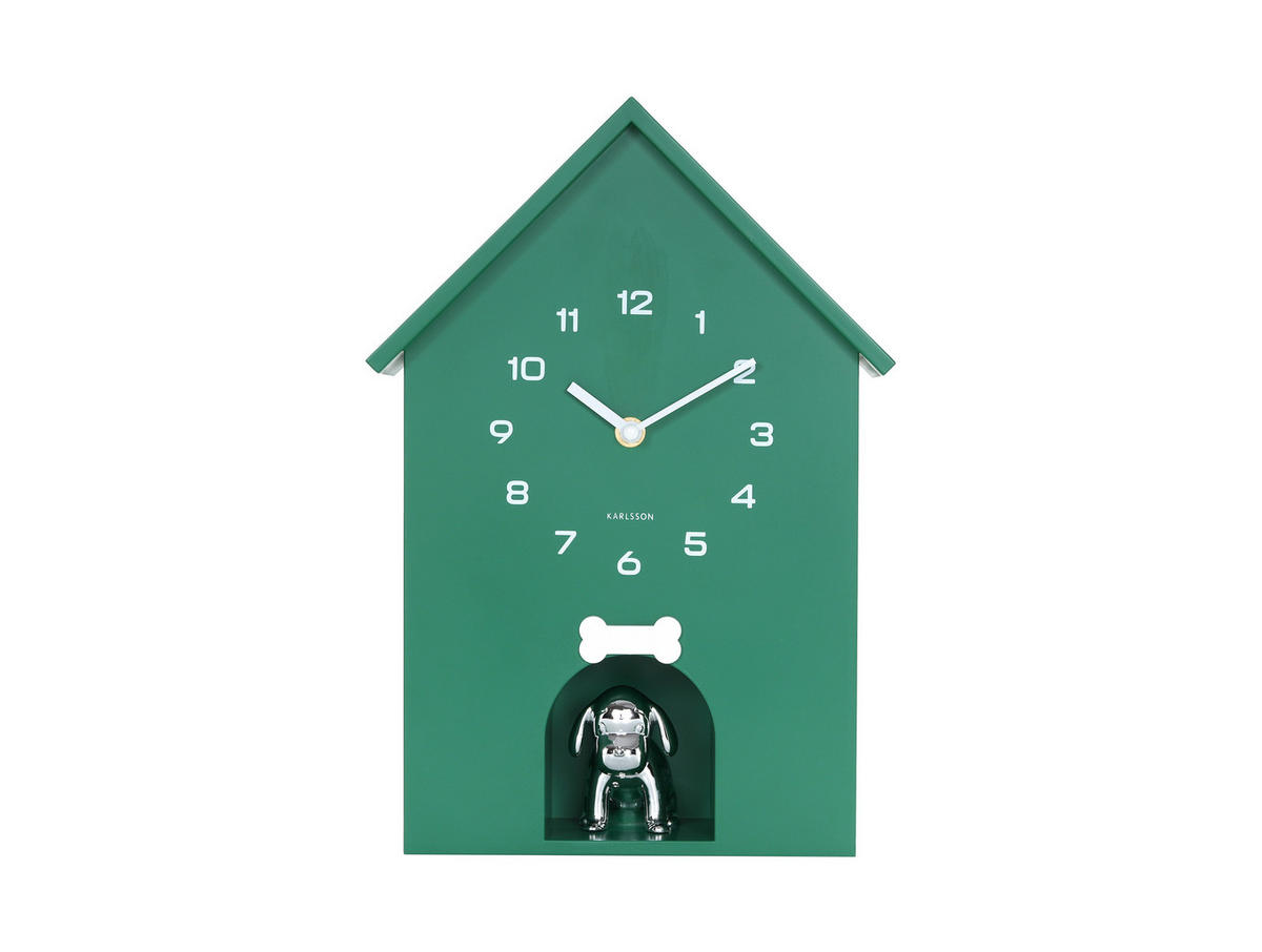 WANDUHR  Smaragdgrün  - Smaragdgrün, Basics, Kunststoff (24.9/27cm) - Karlsson