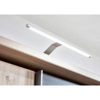 RÁÉPÍTHETŐ LÁMPA  - ezüstszínű, Basics, műanyag/fém (35/6/17cm) - Carryhome