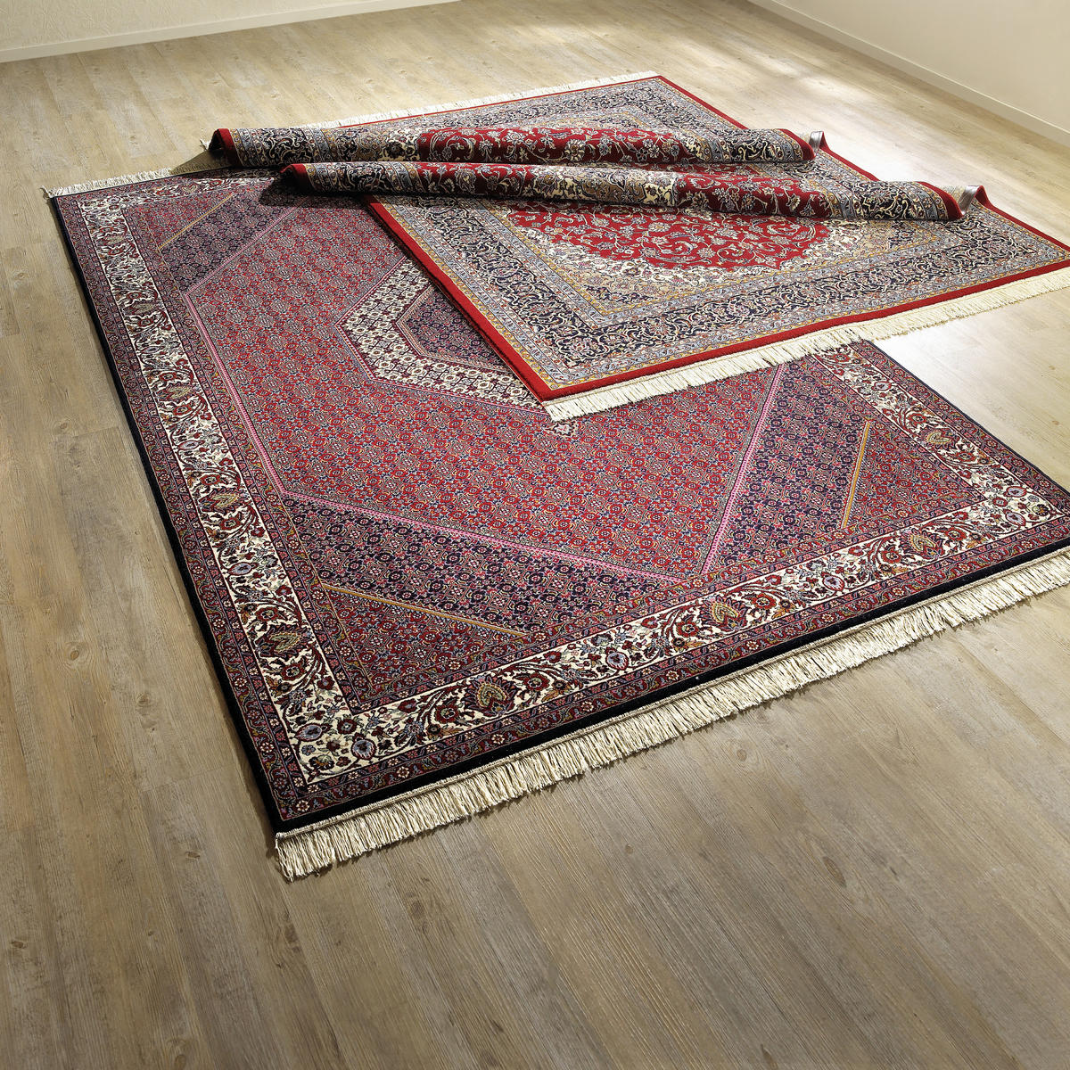 WEBTEPPICH 150/220 cm Isatis Keshan rot  - Rot, Lifestyle, Textil (150/220cm) - Cazaris