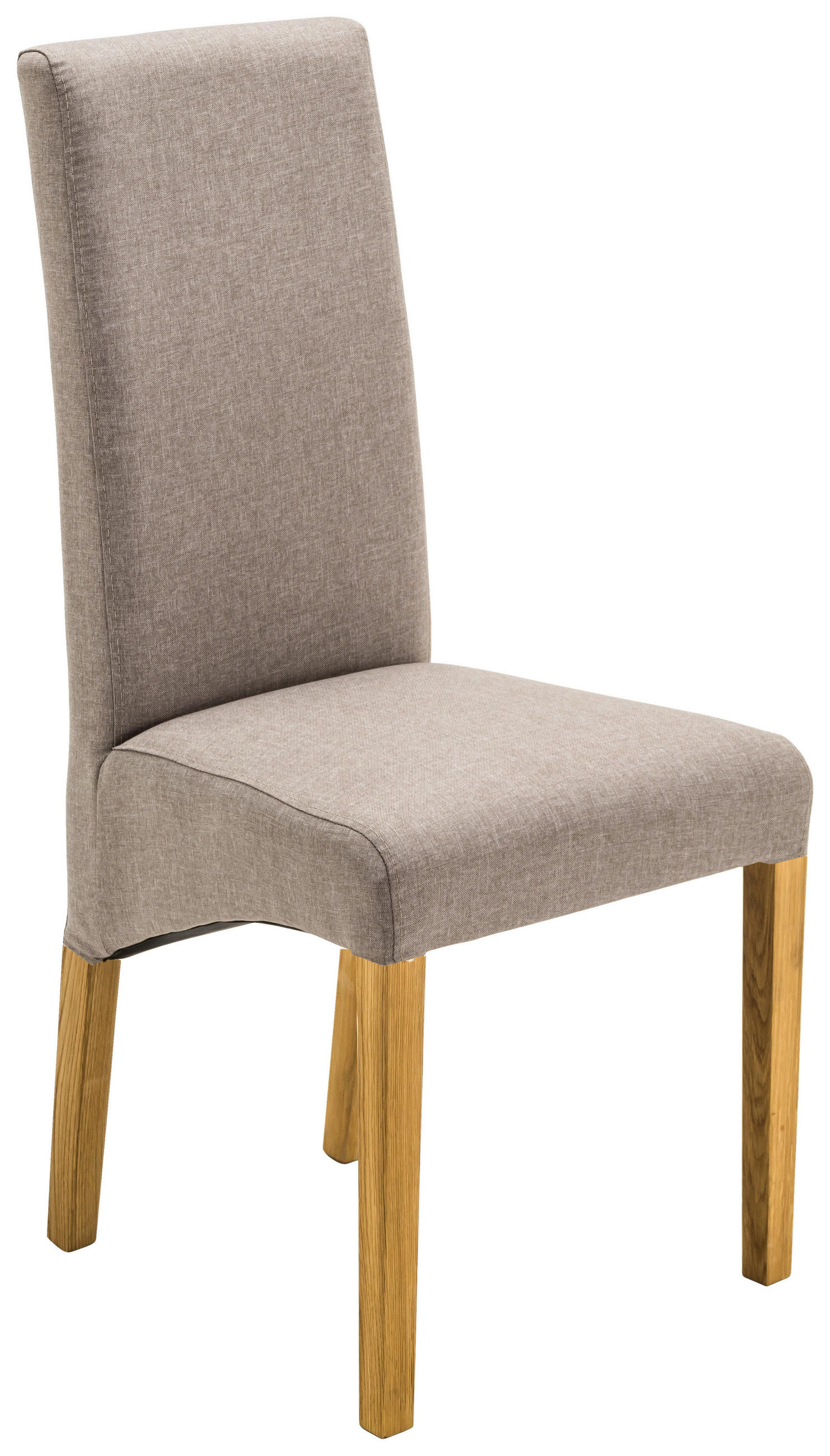 STUHL  in Webstoff Textil  - Hellbraun/Eichefarben, KONVENTIONELL, Holz/Textil (47/102/57cm) - Carryhome