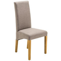 STUHL  in Webstoff Textil  - Hellbraun/Eichefarben, KONVENTIONELL, Holz/Textil (47/102/57cm) - Carryhome