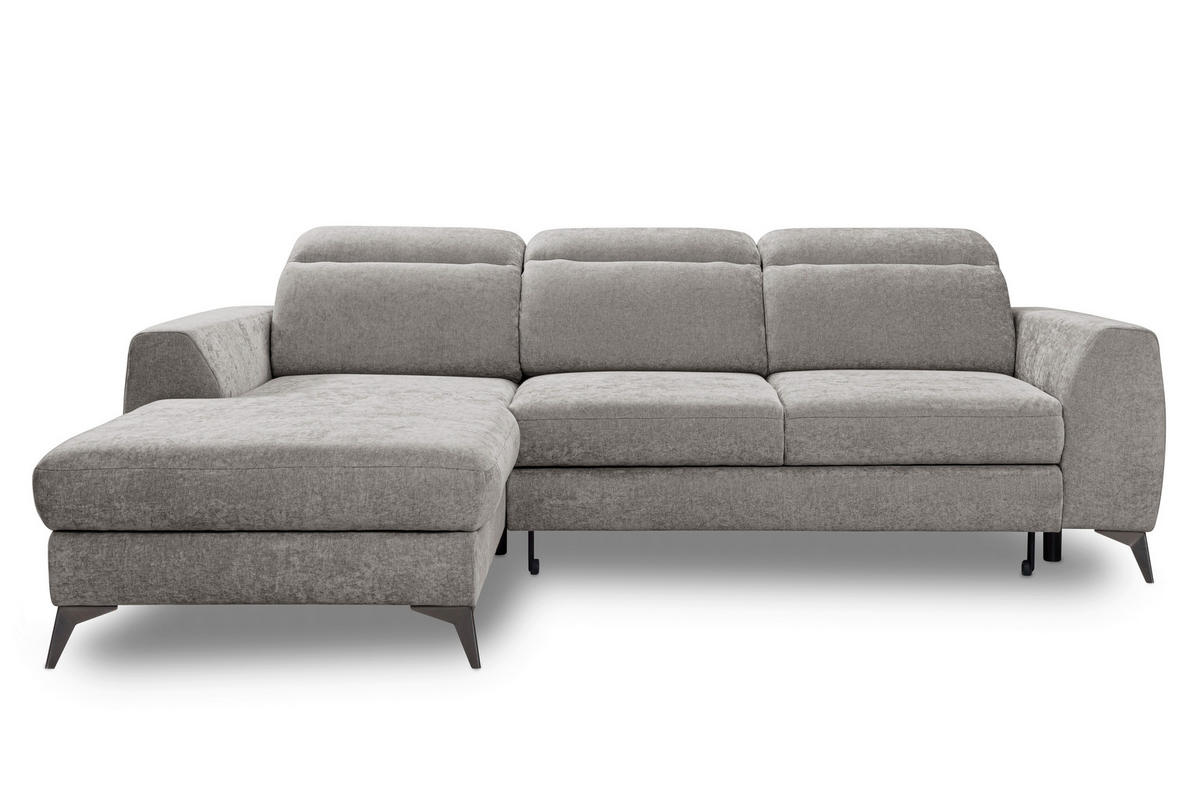 ROHOVÁ SEDAČKA, textil, cappuccino - černá/cappuccino, Basics, kov/textil (191/264cm) - Livetastic