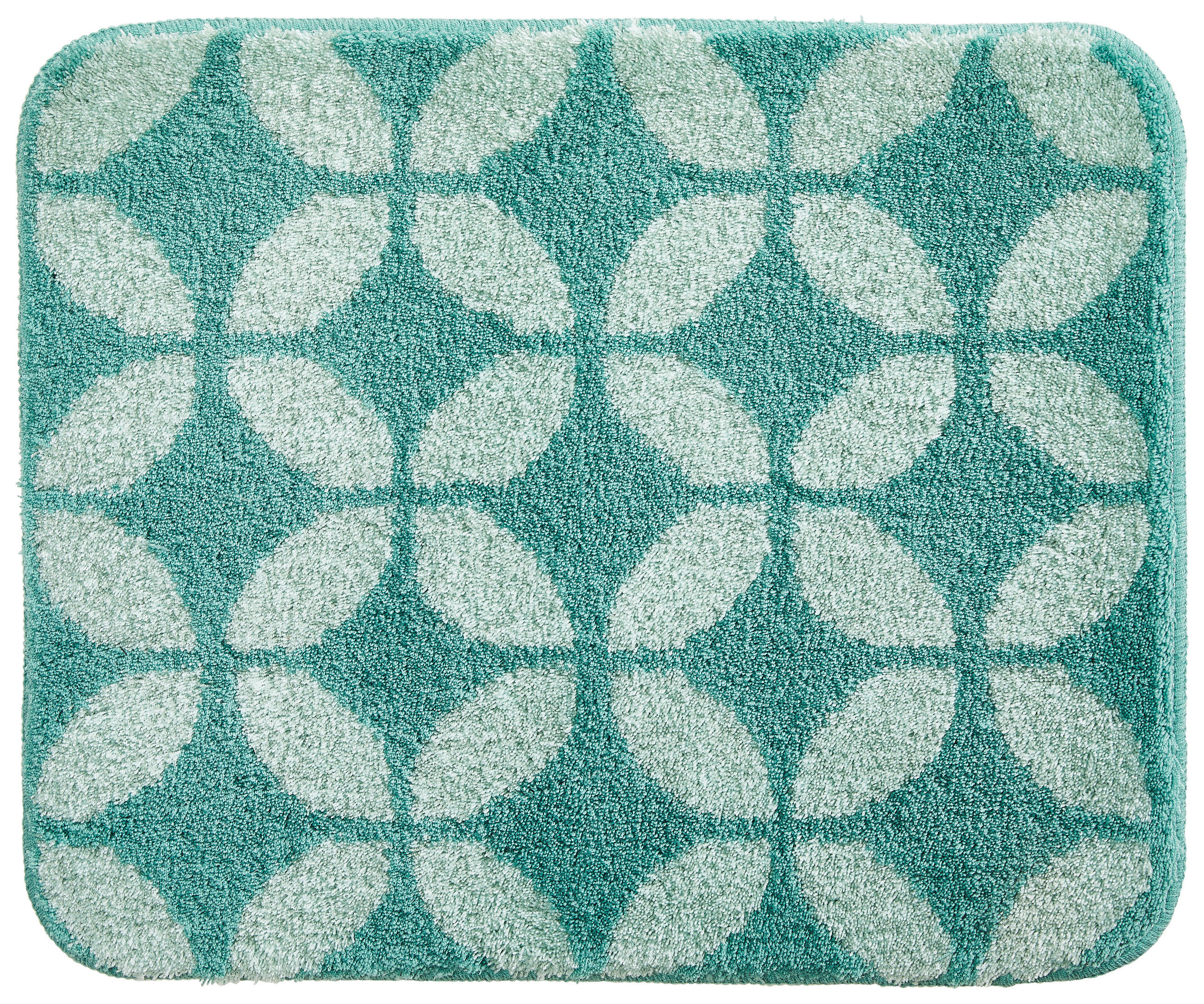 BADTEPPICH 50/60 cm Grün  - Grün, Basics, Kunststoff/Textil (50/60cm) - Kleine Wolke