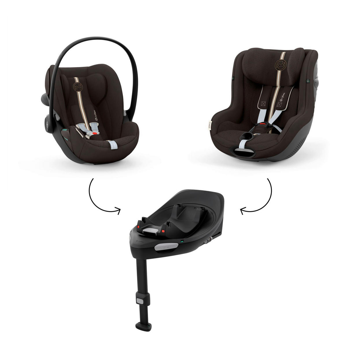 REBOARDER-KINDERSITZ Sirona G3 Plus Chocolate Brown   - Dunkelbraun, Basics, Kunststoff/Textil (71/44/75cm) - cybex GOLD
