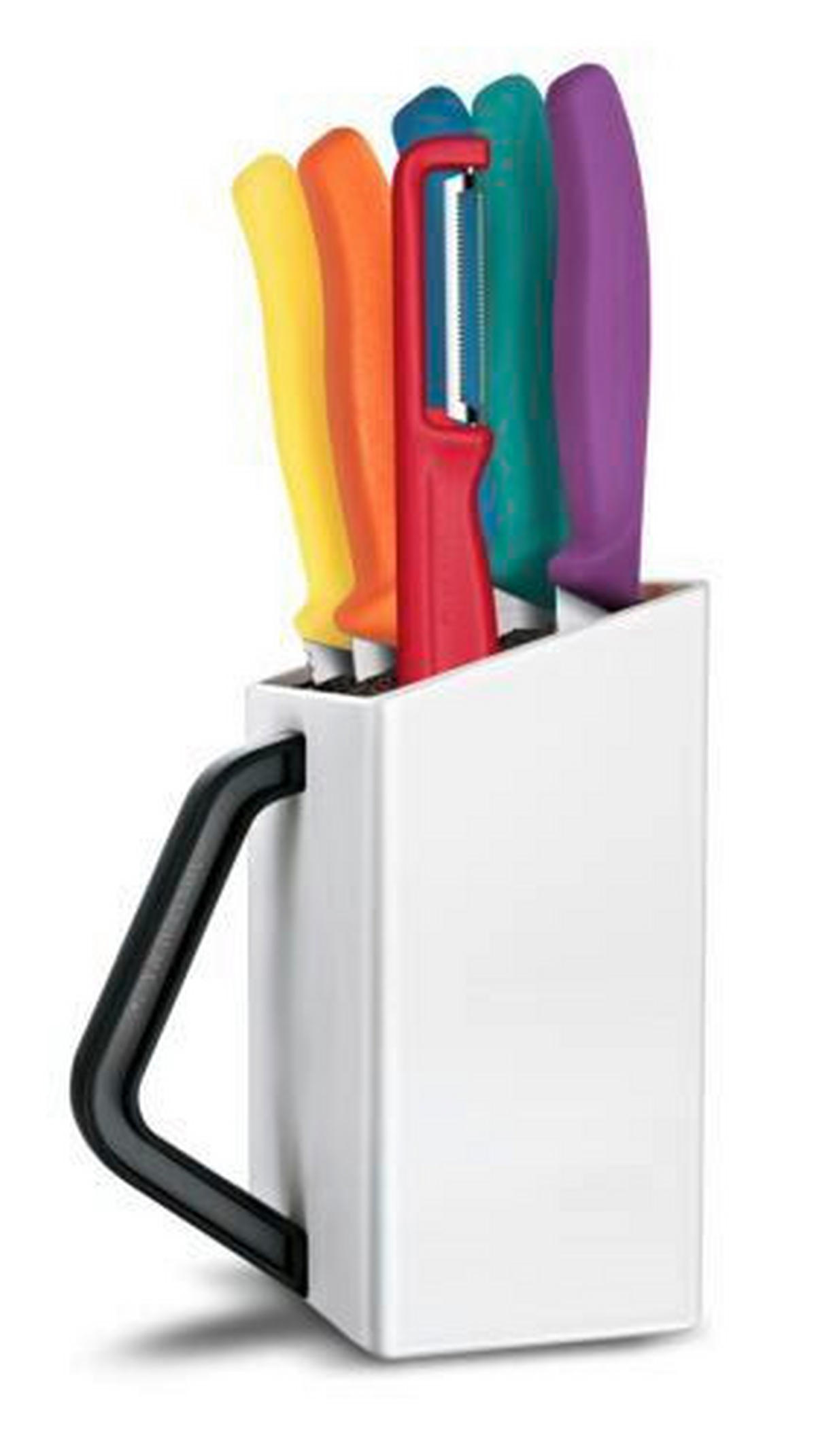 MESSERBLOCK 6-teilig  - Multicolor, Basics, Kunststoff - Victorinox