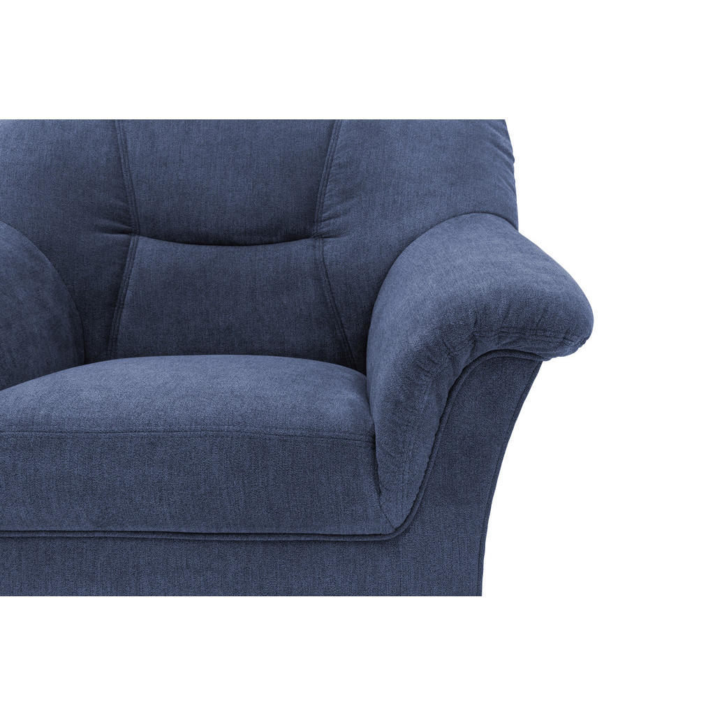 Thumbnail - Mid.you Sessel, Dunkelblau, Textil, Uni, 102x83x81 cm, Made in EU, FSC Mix, Wohnzimmer, Sessel, Polstersessel