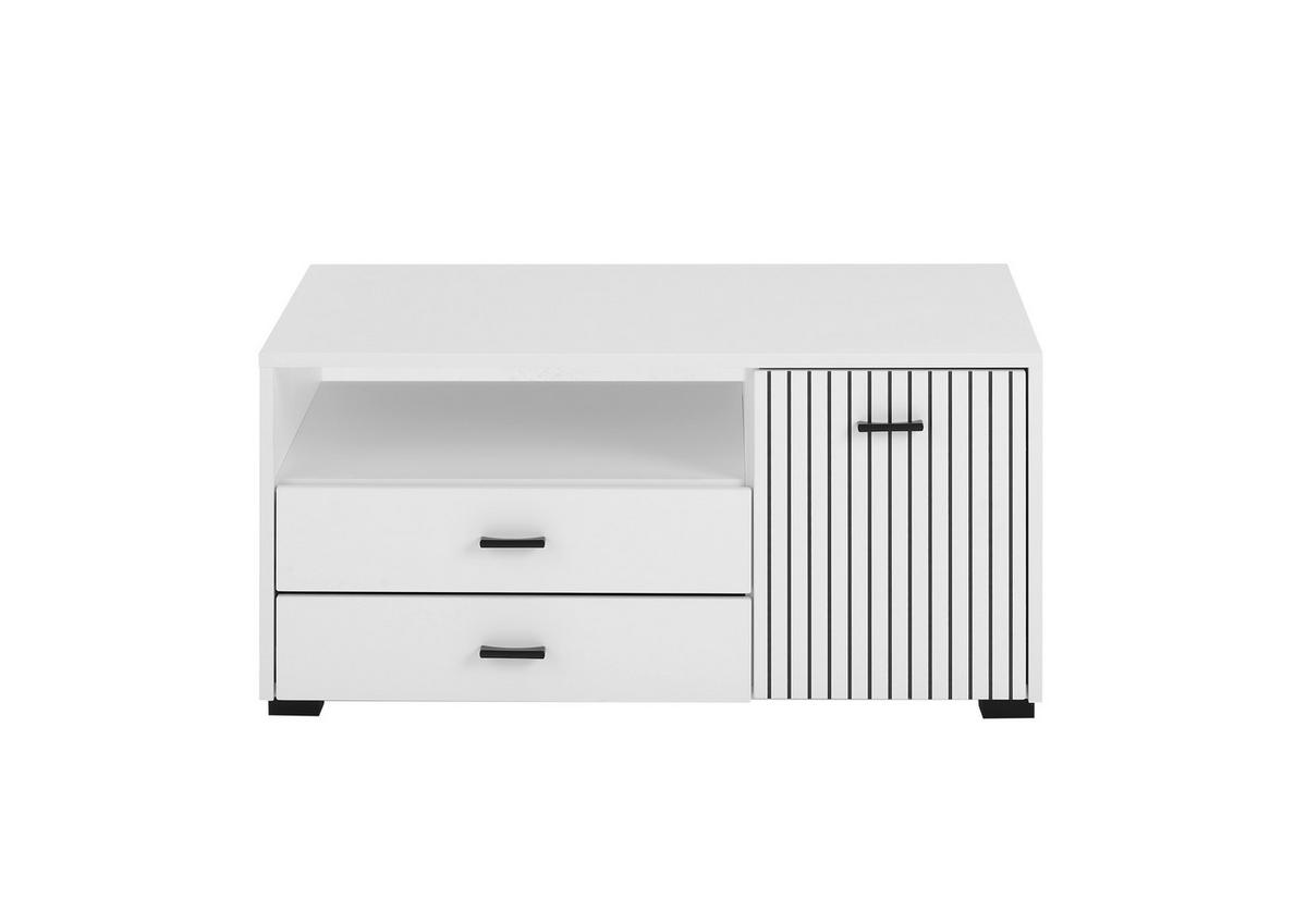 COUCHTISCH in Holzwerkstoff  - Schwarz/Weiß, Design, Holzwerkstoff/Kunststoff (90/43/70cm) - MID.YOU