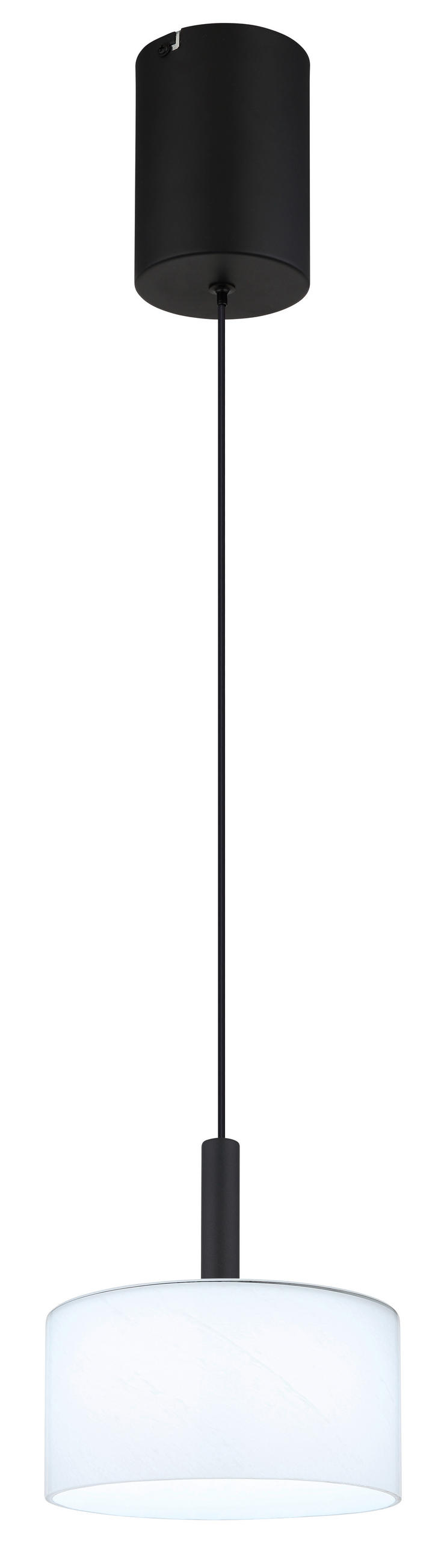 VISEČA LED-SVETILKA  TRENTON /500 lm/3000 K/230 V/ - črna/bela, Design, kovina/umetna masa (20/150cm) - Globo