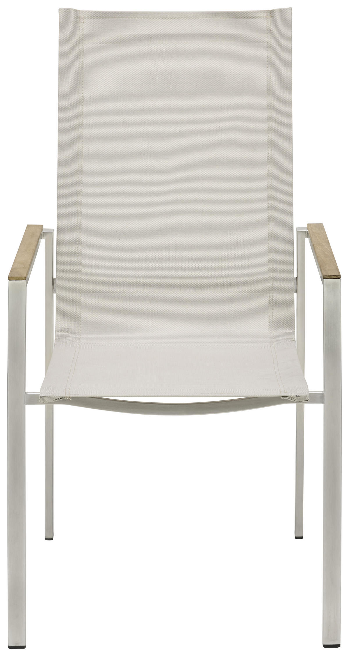 STAPELSESSEL in Holz, Metall, Textil Taupe, Edelstahlfarben  - Taupe/Edelstahlfarben, Konventionell, Holz/Textil (56/103/65cm) - Amatio