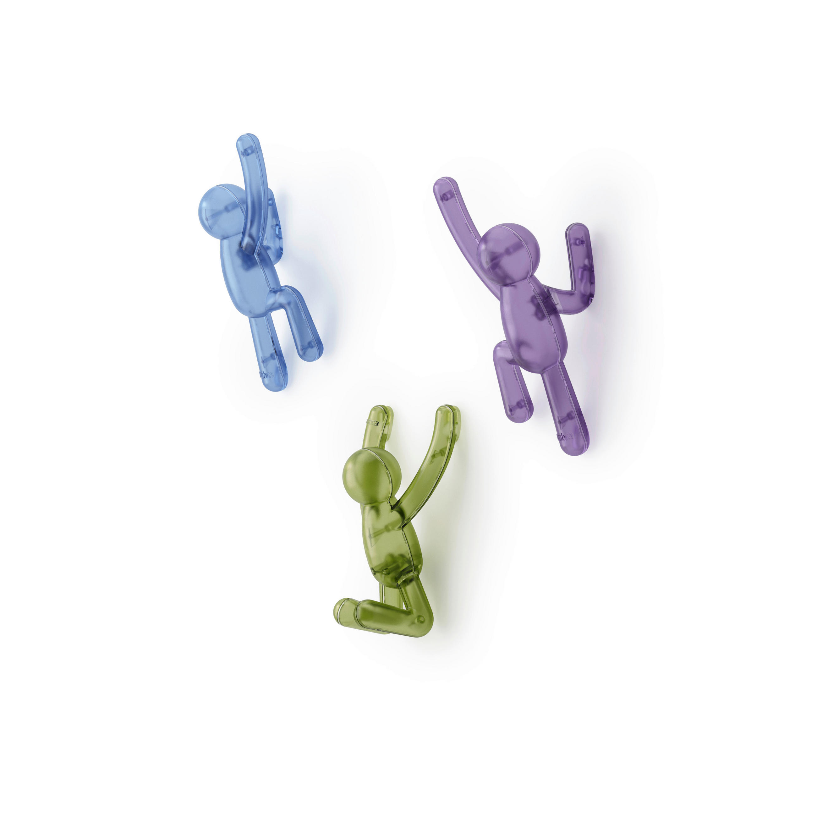 KUKA ZA ZID  zelena, lila, svetloplava  plastika  - lila/zelena, Osnovno, plastika (18/8/7cm) - Umbra