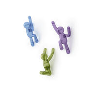 KUKA ZA ZID  zelena, lila, svetloplava  plastika  - lila/zelena, Osnovno, plastika (18/8/7cm) - Umbra