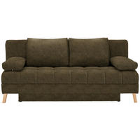SCHLAFSOFA in Flachgewebe Grün  - Naturfarben/Grün, Konventionell, Holz/Textil (195/90/90cm) - Cantus