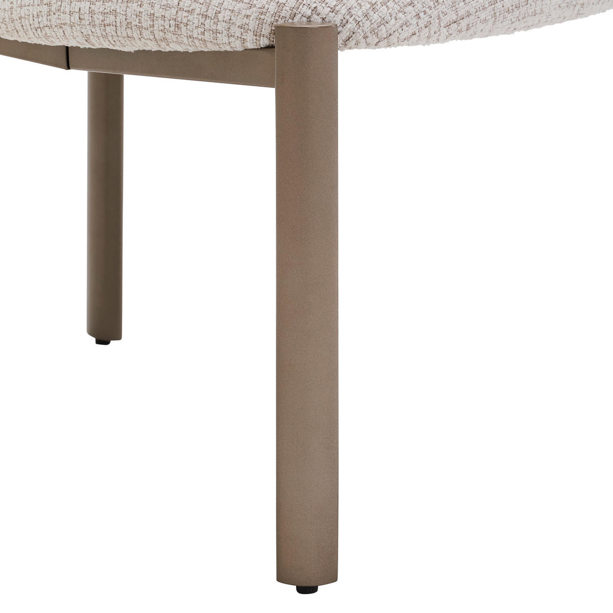 STUHL  ,  , Webstoff  ,  - Champagner/Beige, MODERN, Textil/Metall (55/81/57cm) - MID.YOU