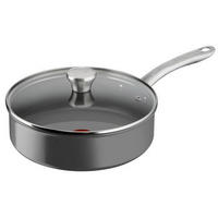 PONEV ZA PRAŽENJE Renew 24 cm keramična prevleka  - siva, Basics, kovina/steklo (24cm) - Tefal