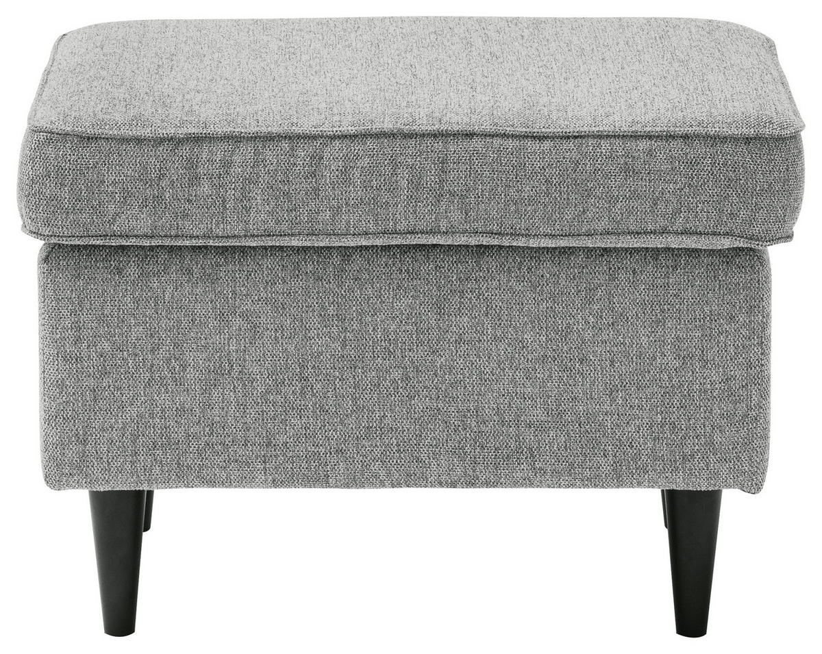 TABURET, textil, kompozitní dřevo, 63/43/42 cm - šedá/černá, Basics, kompozitní dřevo/textil (63/43/42cm) - MID.YOU