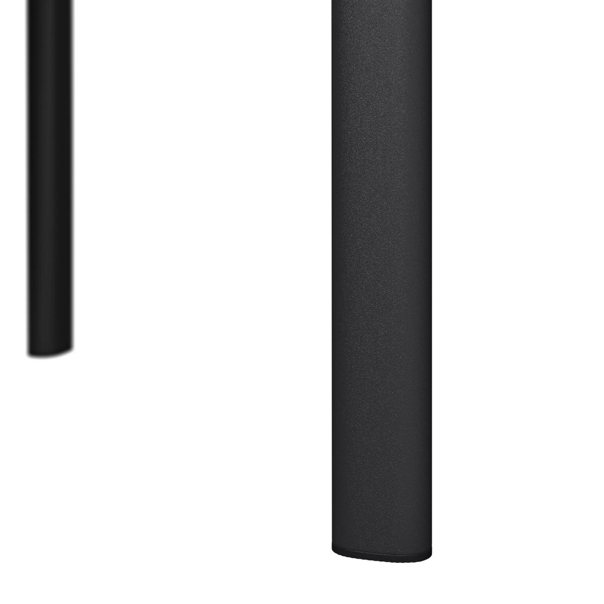 GARTENTISCH 180/75/90 cm Metall, Stein rechteckig  - Dunkelgrau, Basics, Stein/Metall (180/75/90cm) - Ambia Garden