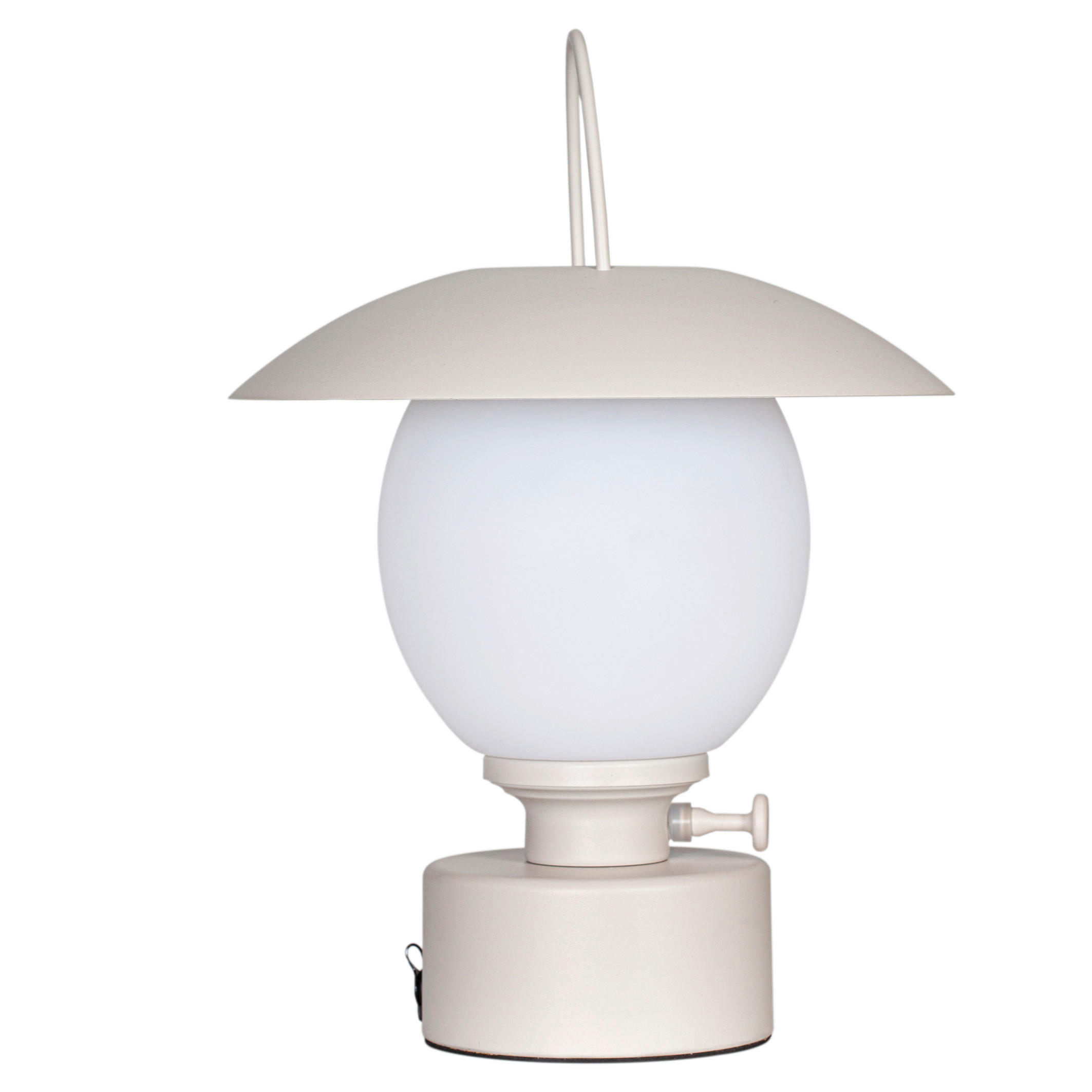 AKKU-TISCHLEUCHTE 25/34 cm - Beige, KONVENTIONELL, Metall (25/34cm) - By Rydéns