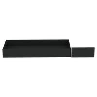 BETTSCHUBKASTEN  in Anthrazit  - Anthrazit, Konventionell, Holzwerkstoff (149,5/21/68,5cm) - Hom`in