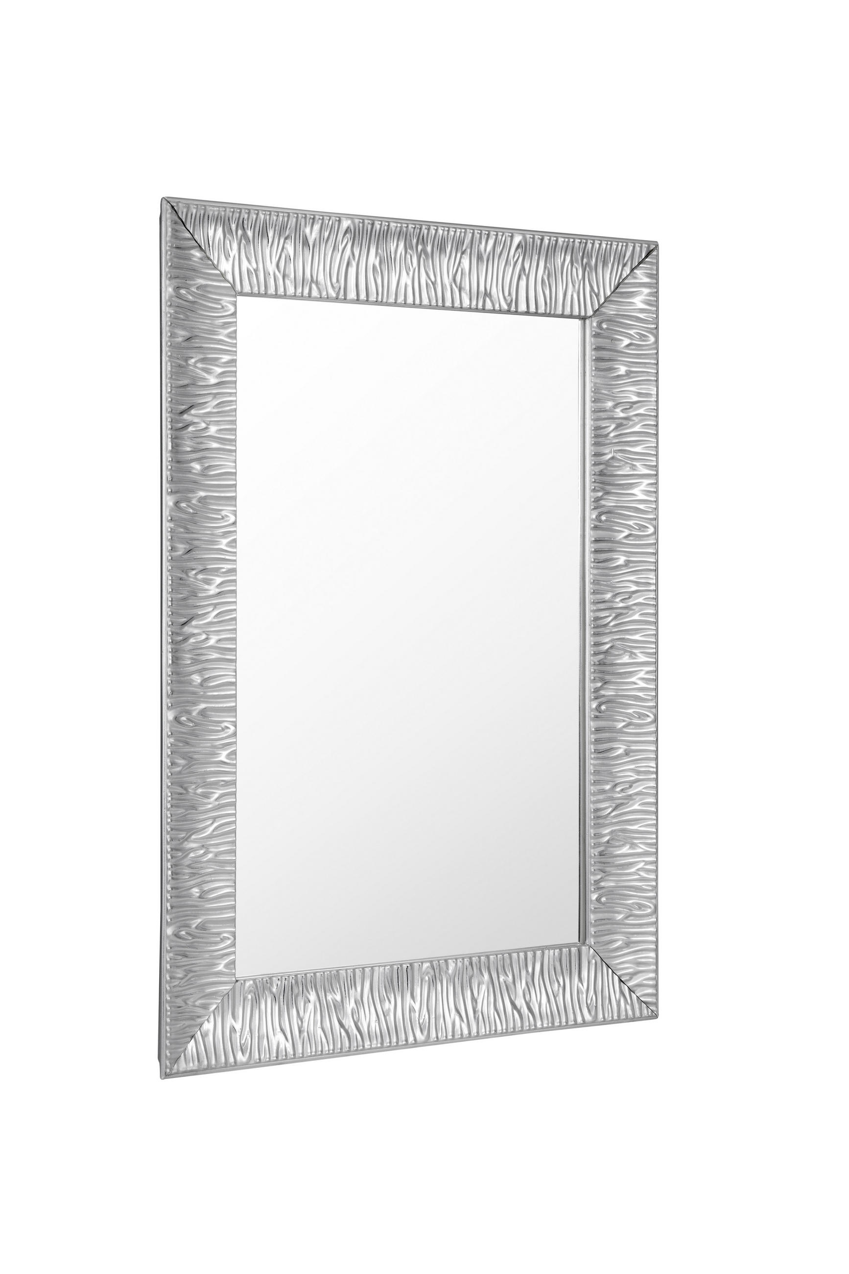 FALI TÜKÖR 47/67/3 cm    - ezüst, Lifestyle, Üveg/fa (47/67/3cm) - Xora