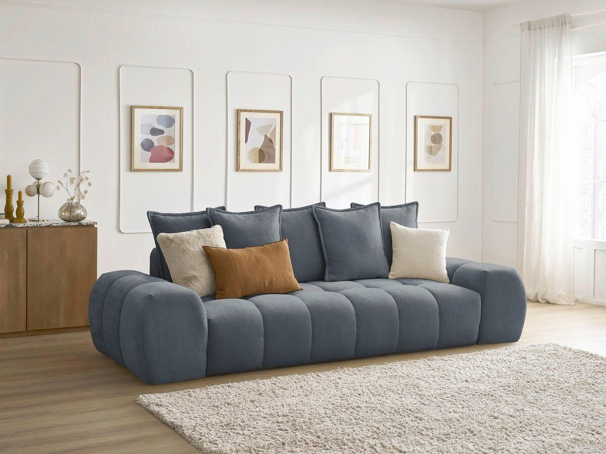 XXXLutz 3-Sitzer-Sofa Everest Dunkelblau 278x90x115 cm