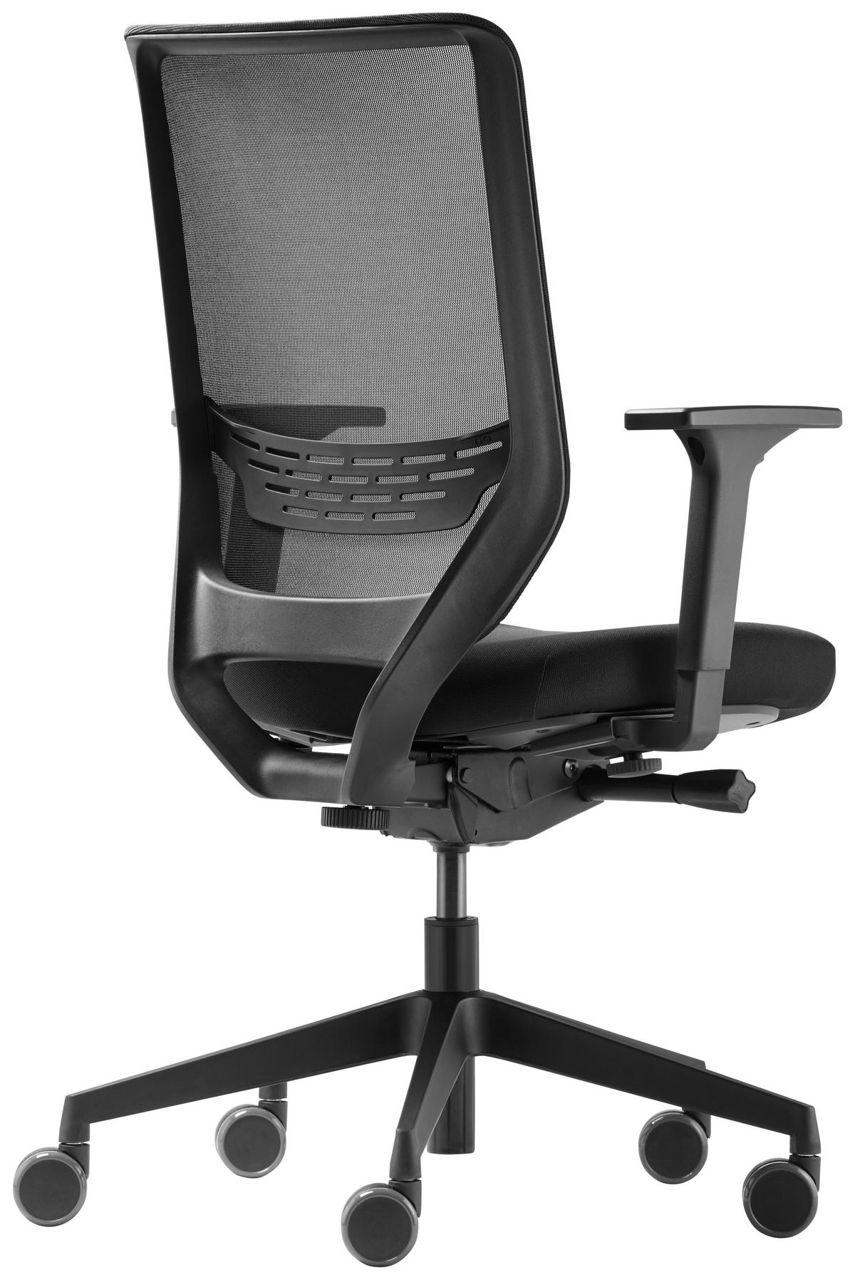 DREHSTUHL Flachgewebe Schwarz, Graphitfarben  - Schwarz/Graphitfarben, Basics, Kunststoff/Textil (69/110/69cm) - Dauphin