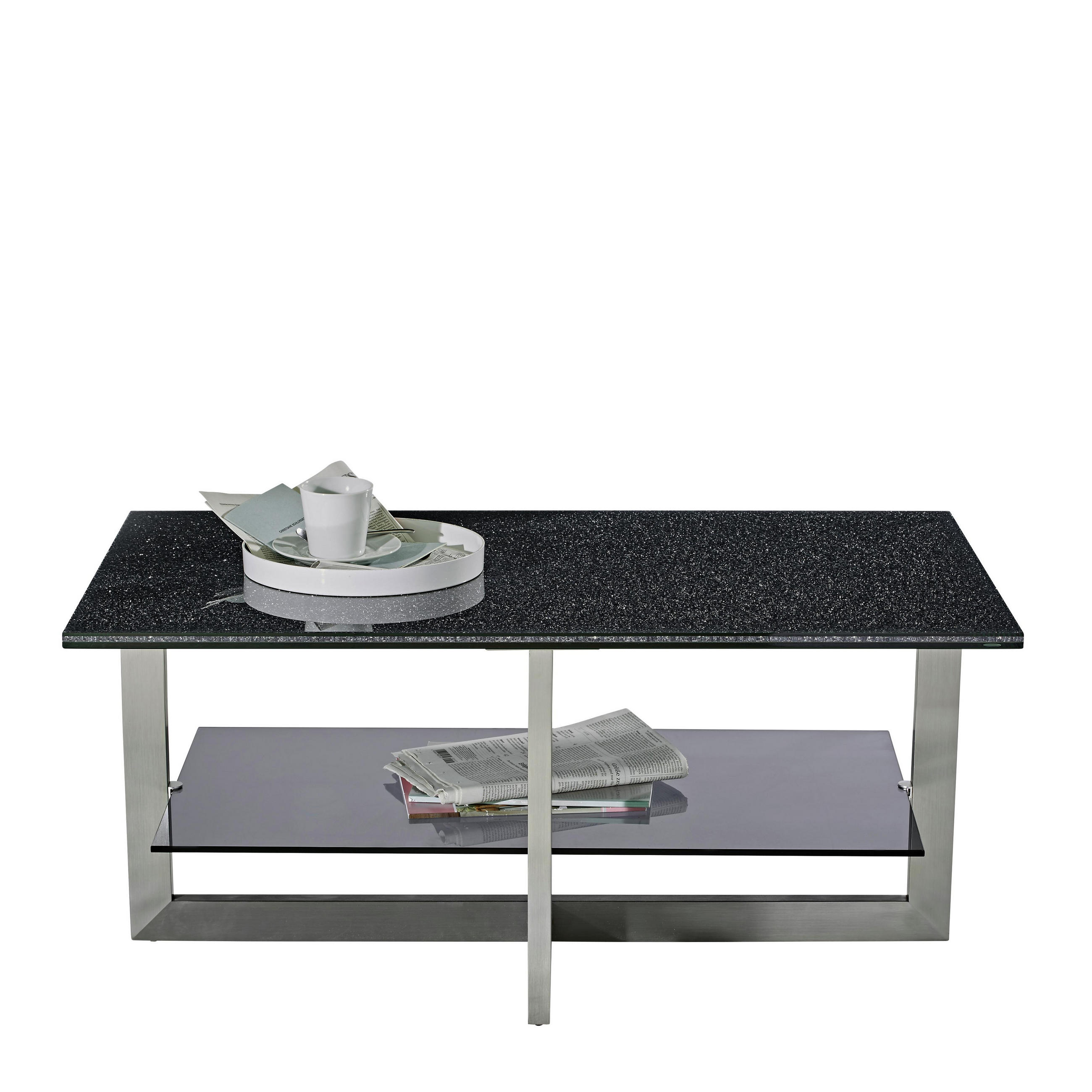 Couchtisch Rechteckig Schwarz Alufarben Edelstahlfarben Online Kaufen Xxxlutz