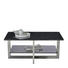 COUCHTISCH in Glas, Metall 100/60/45 cm - Edelstahlfarben/Alufarben, Design, Glas/Metall (100/60/45cm) - Novel COUCHTISCH in Glas, Metall 100/60/45 cm - Edelstahlfarben/Alufarben, Design, Glas/Metall (100/60/45cm) - Novel