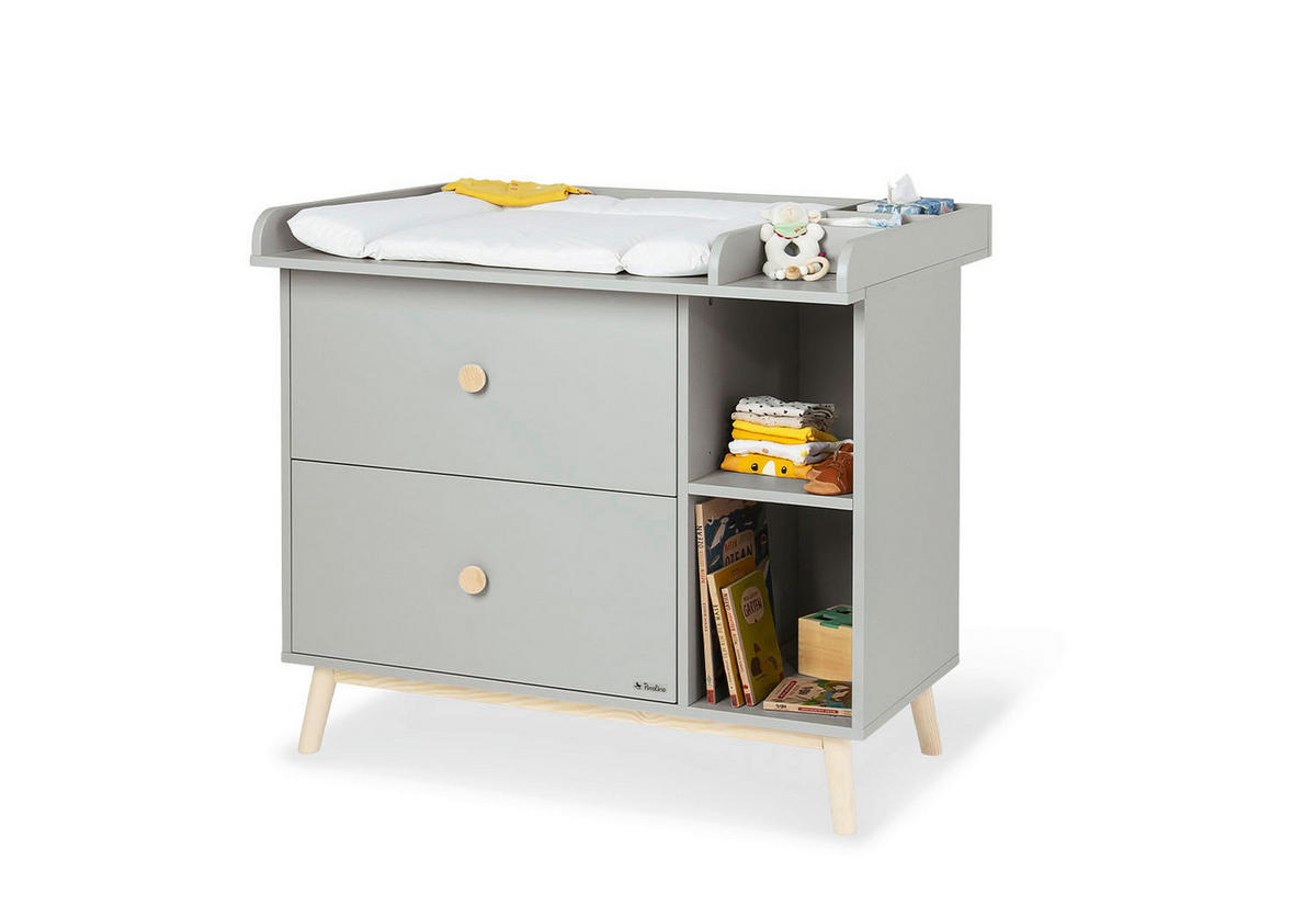 BABYZIMMER DUSK  - Eichefarben/Weiß, Basics, Holzwerkstoff - Pinolino