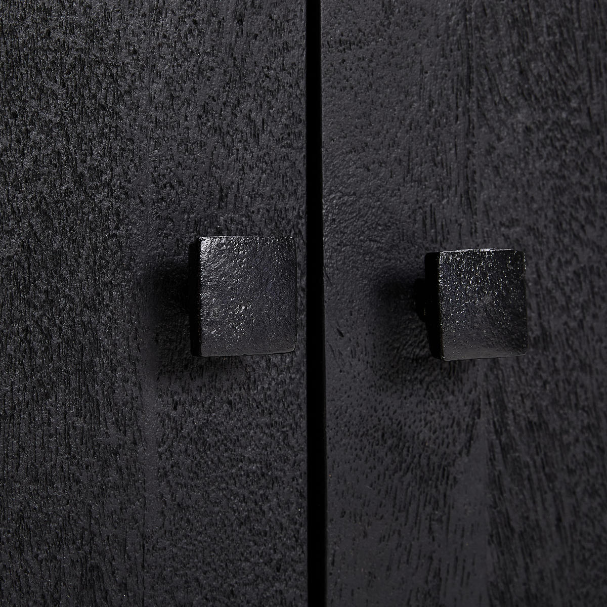 KOMMODE  in 80/90/40 cm  - Schwarz, Design, Holz/Metall (80/90/40cm) - Livetastic