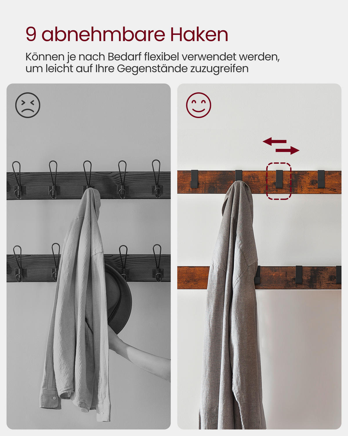 ŠATNA, 84/183/33,7 cm - černá/hnědá, Trend, kov/kompozitní dřevo (84/183/33,7cm) - Boxxx