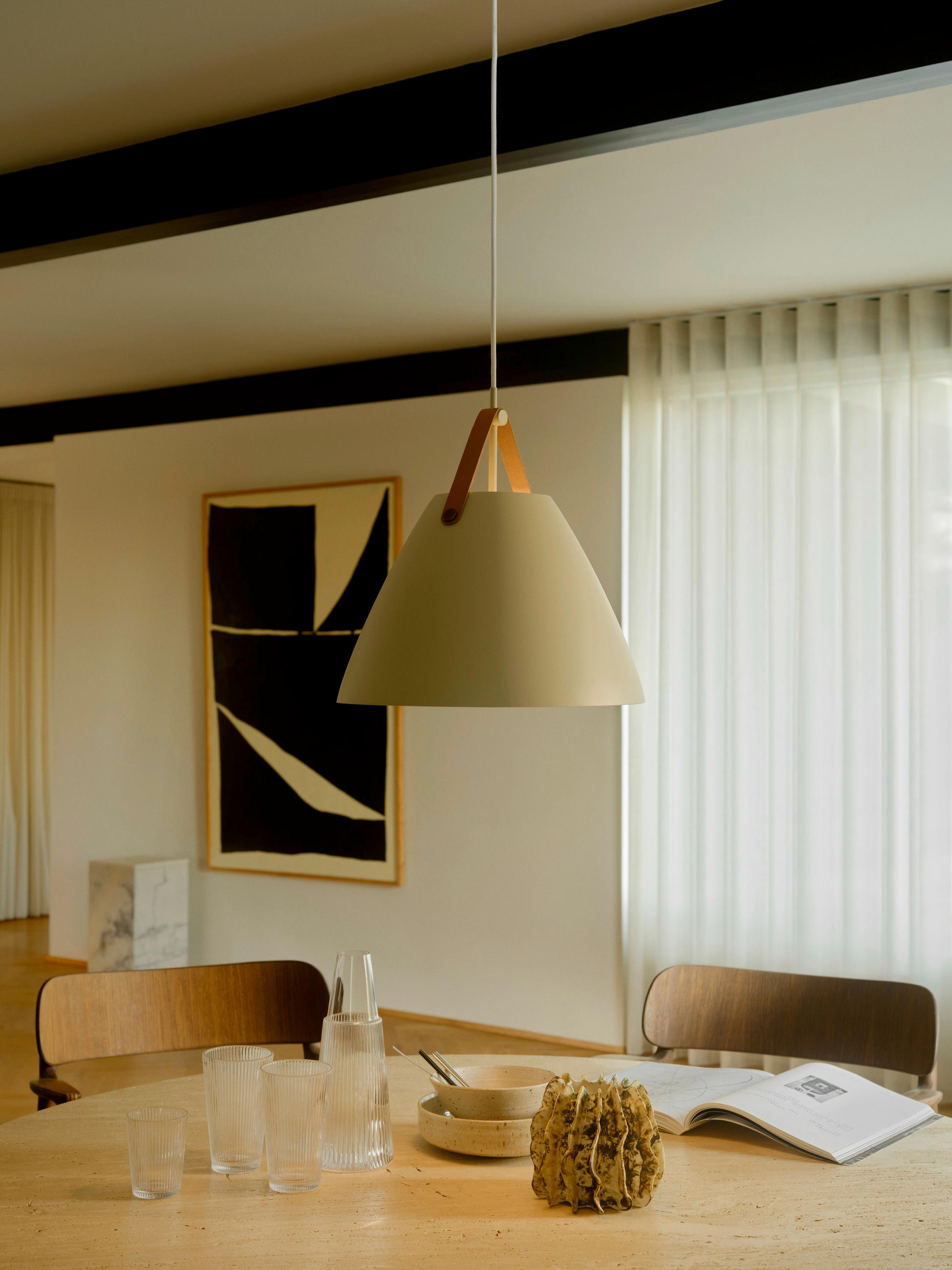 HÄNGELEUCHTE 36/37 cm  - Sandfarben, Design, Metall (36/37cm) - Nordlux