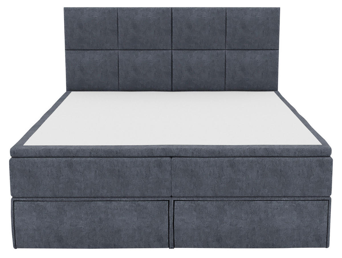 BOXBETT 140/200 cm  in Dunkelgrau  - Dunkelgrau/Schwarz, KONVENTIONELL, Kunststoff/Textil (140/200cm) - Boxxx
