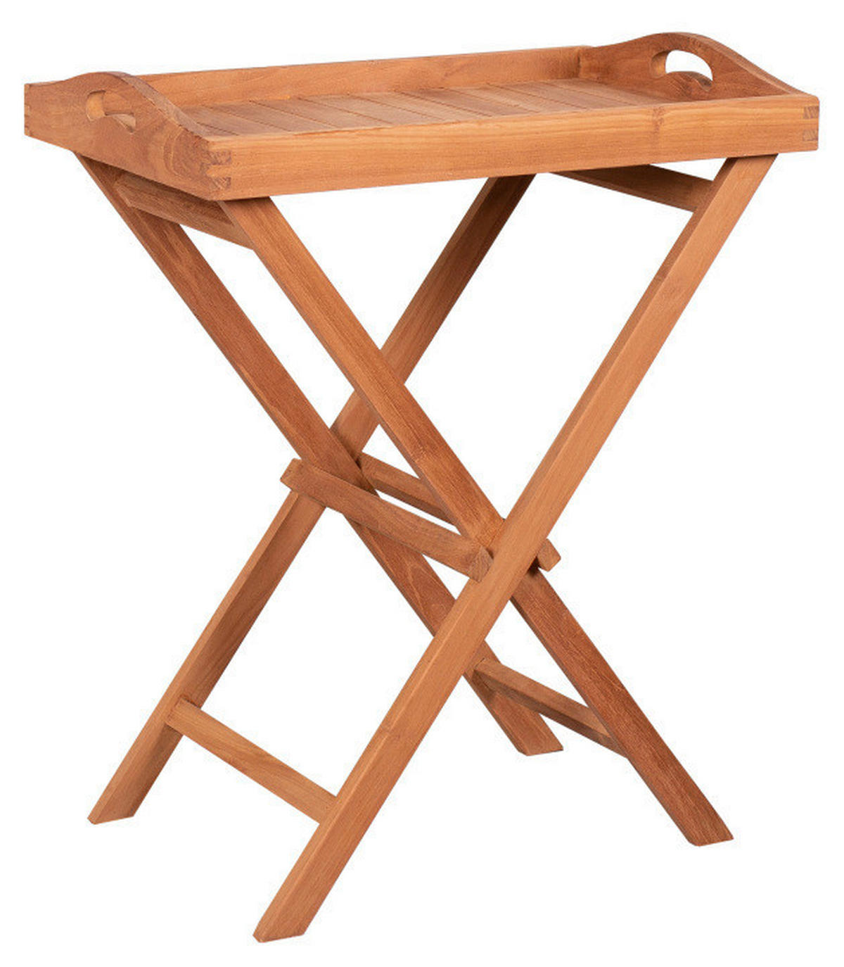 GARTENKLAPPTISCH Holz rechteckig  - Teakfarben, Basics, Holz (40/75/60cm) - Gardenson