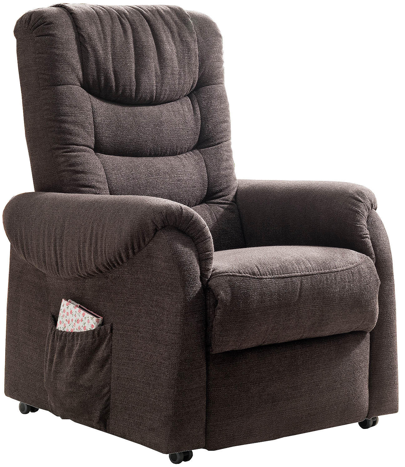 Fernsehsessel Nino Dunkelbraun B: 76 cm