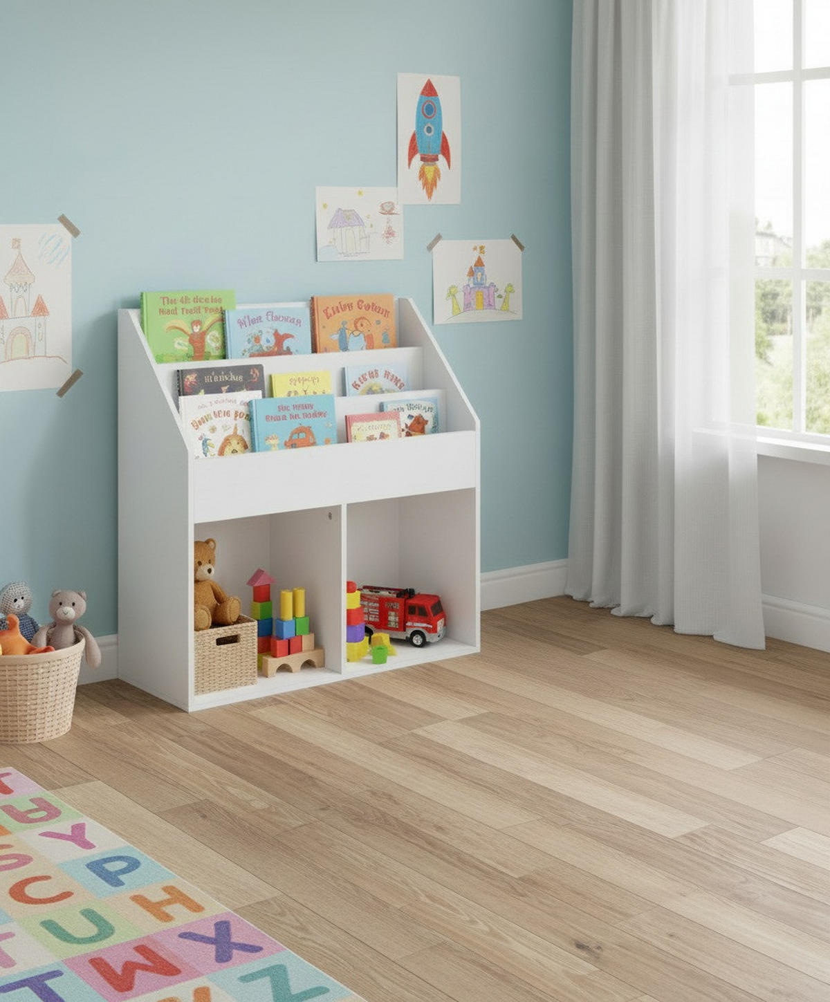 REGAL Weiß  - Weiß, Basics, Holzwerkstoff (72/79/30cm) - Carryhome