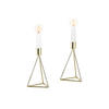 KERZENHALTER-SET - Goldfarben, Basics, Metall (9,5/16,5cm) - Echtwerk
