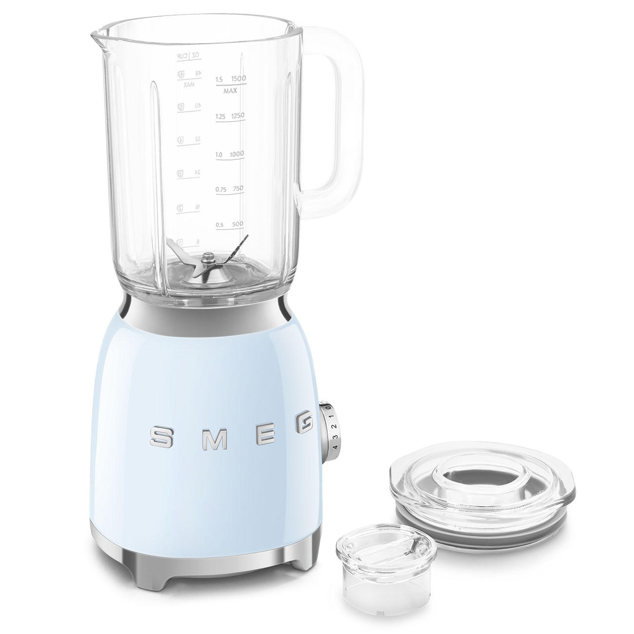 STANDMIXER  - Pastellblau, Design, Kunststoff/Metall (19,7/39,7/16,3cm) - SMEG