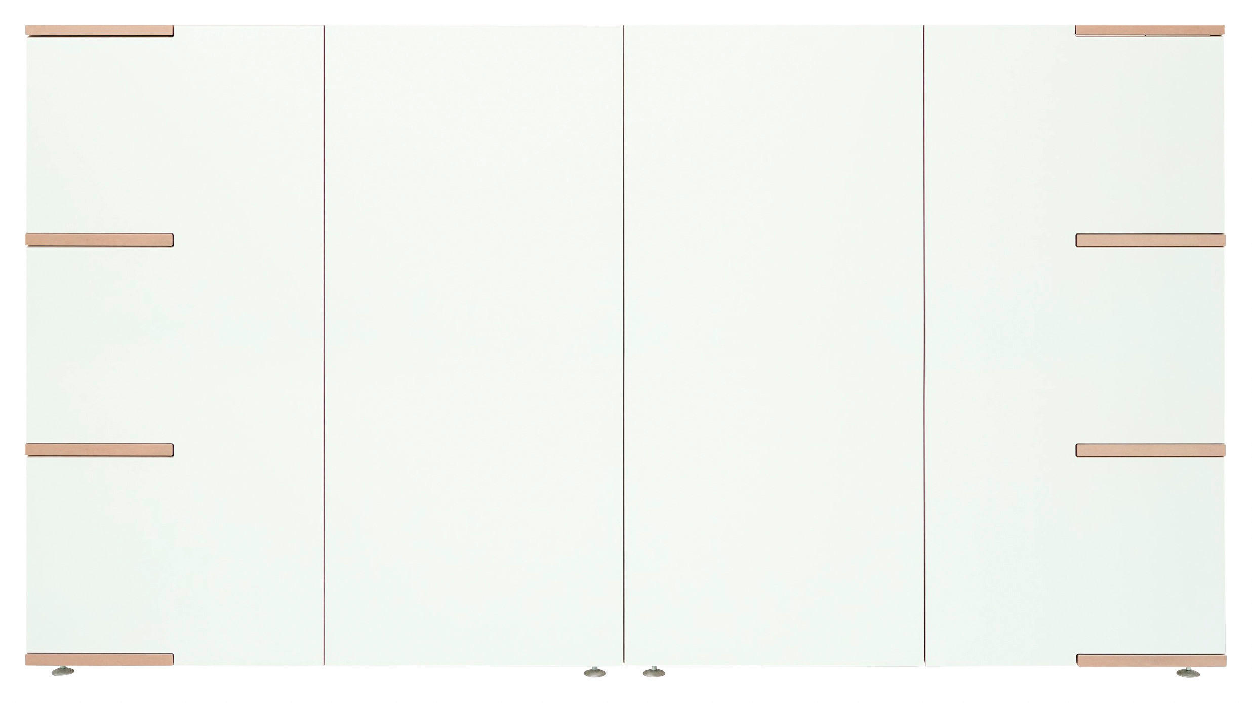 SIDEBOARD  in 200/110/45 cm  - Buchefarben/Alufarben, LIFESTYLE, Holzwerkstoff (200/110/45cm) - Tojo
