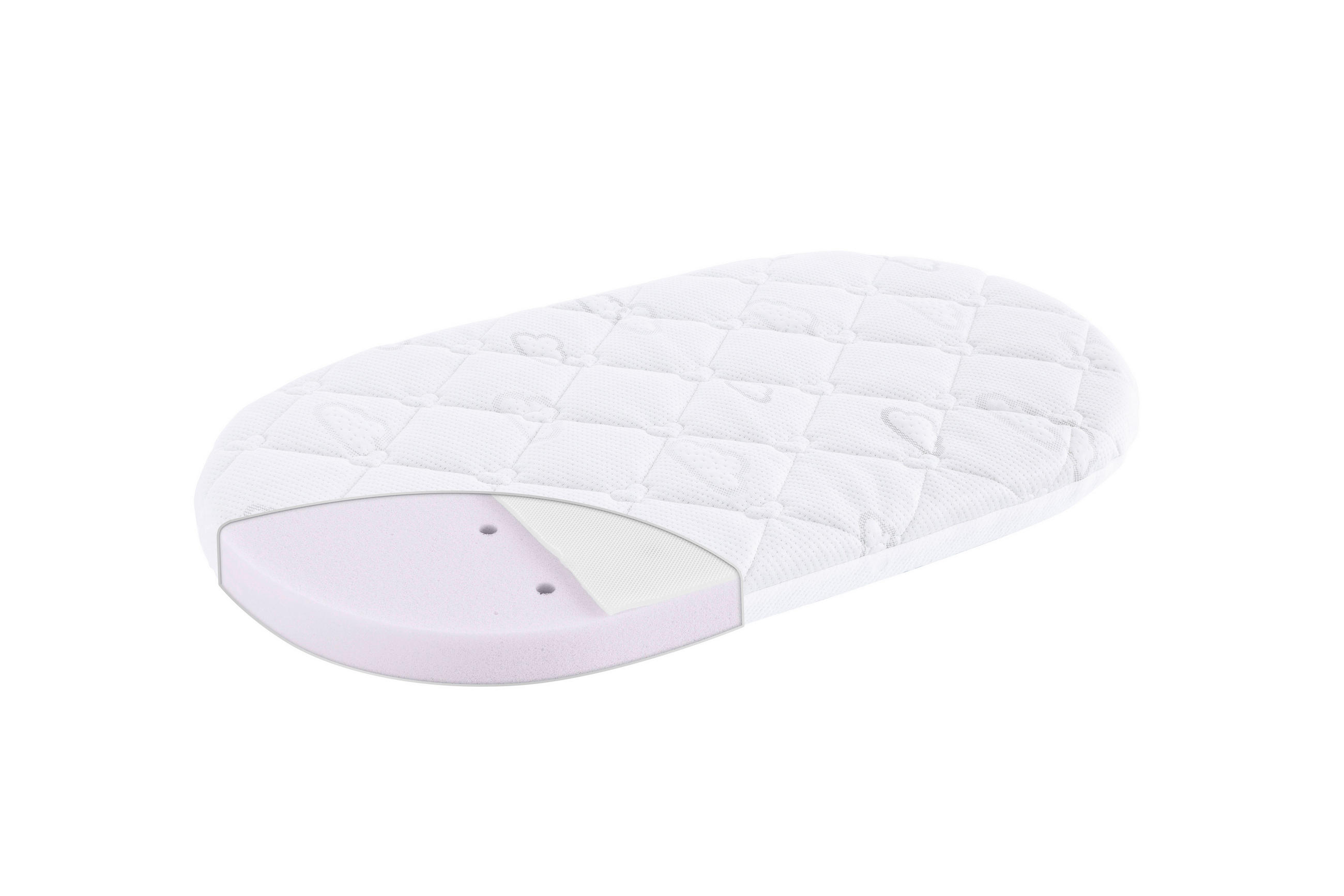 KINDERWAGENMATRATZE Brise Light 32/78 cm  - Weiss, Basics, Textil (32/78cm) - Träumeland