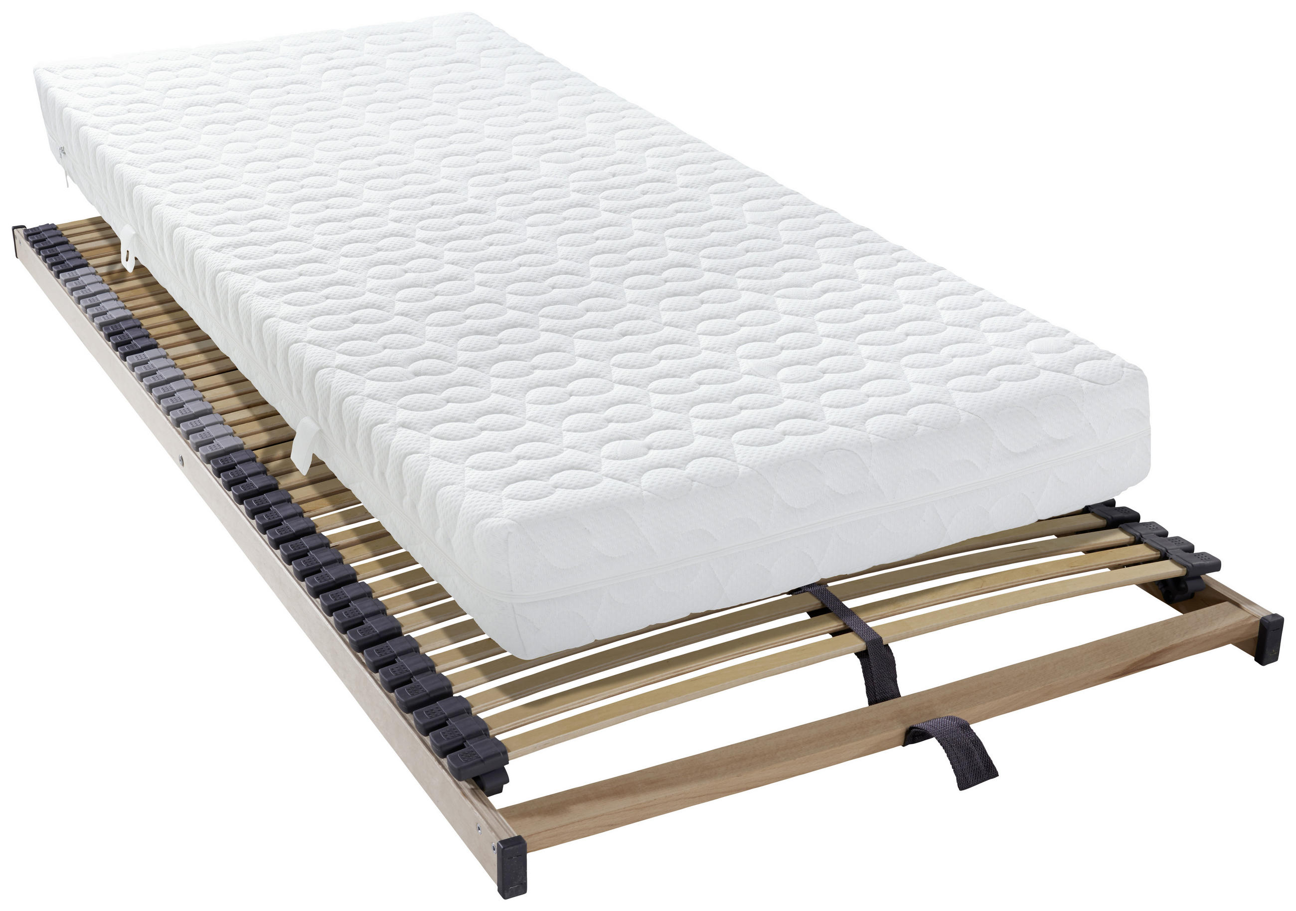 MATRATZENSET 90/200 cm  - Birkefarben, Basics, Holz (90/200cm) - Sleeptex