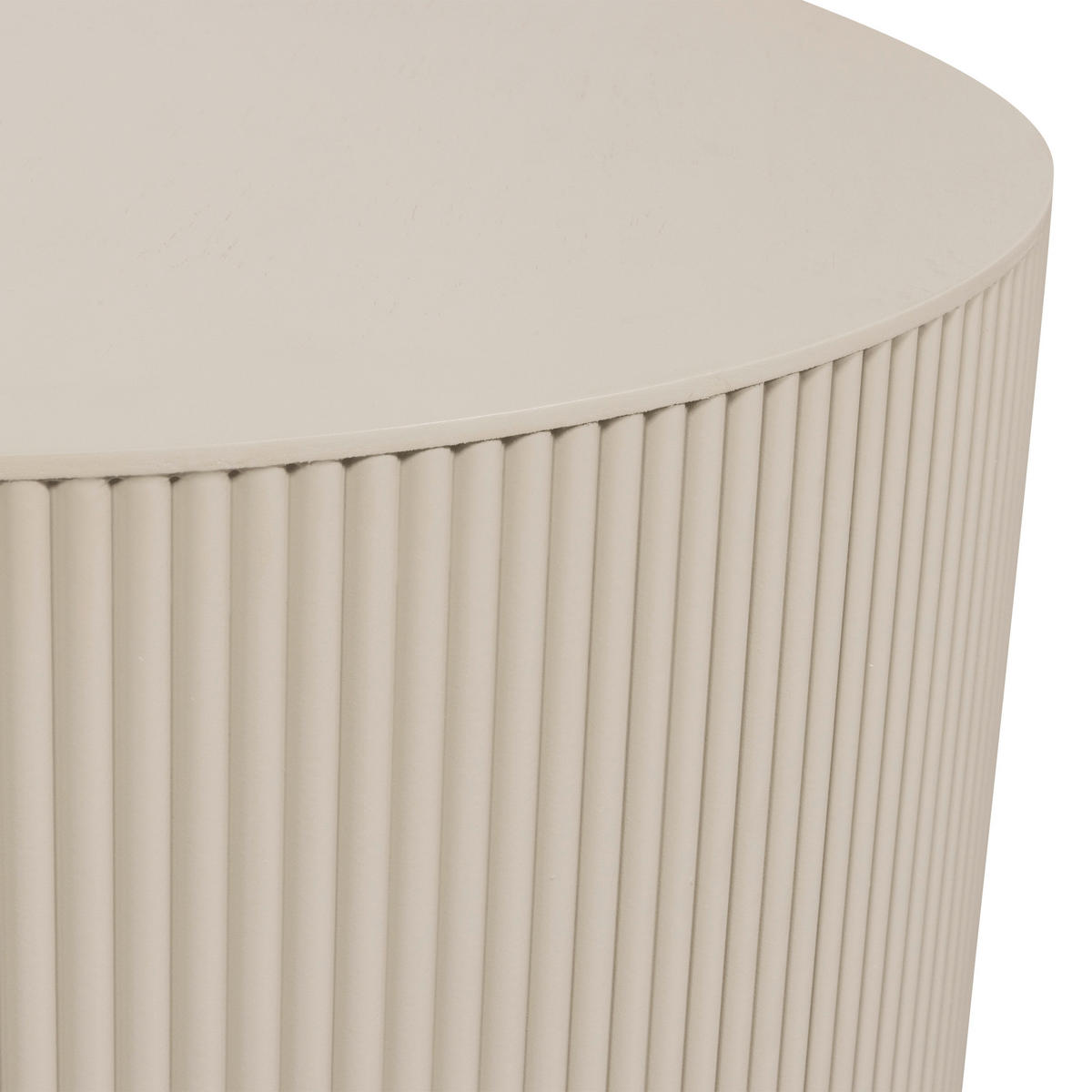 BEISTELLTISCH 60/60/40 cm Beige rund  - Beige, Design, Holzwerkstoff (60/60/40cm) - Livetastic