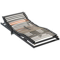 LATTENROST 80/200 cm Kopfteil, Fußteil, Mittelzone verstellbar, Birke, Buche  - Anthrazit/Orange, Basics, Holz (80/200cm) - Dieter Knoll