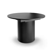 ESSTISCH in Holzwerkstoff 120-160/120/76,8 cm  - Schwarz, MODERN, Holzwerkstoff (120-160/120/76,8cm) - home24