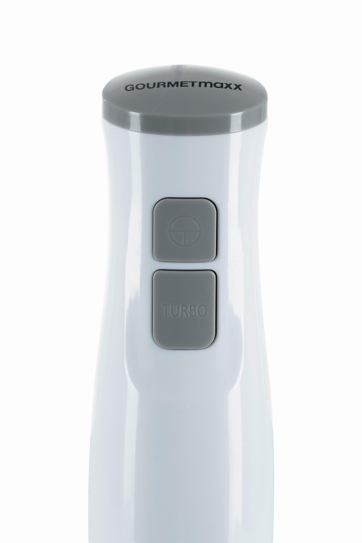 STABMIXER GOURMETmaxx  - Weiß/Grau, Basics, Kunststoff/Metall (6,5/6,5/37cm) - GOURMETMAXX