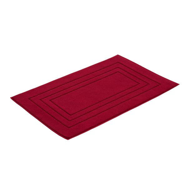 BADEMATTE Dunkelrot 60/100 cm  - Dunkelrot, Basics, Textil (60/100cm) - Vossen