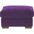 HOCKER Mikrofaser Lila - Wengefarben/Lila, Trend, Holz/Textil (85/43/65cm) - Ambia Home