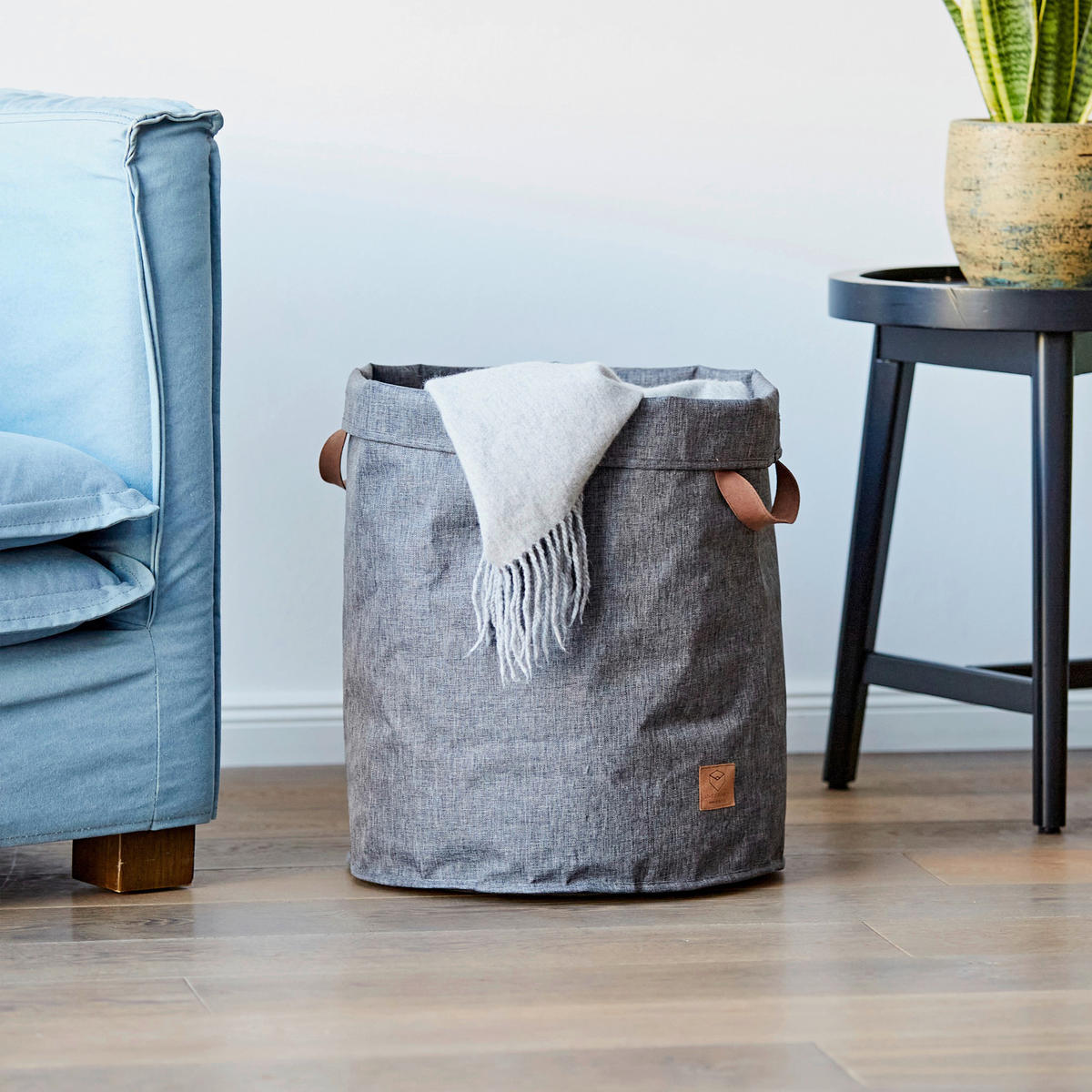 WÄSCHEKORB - Grau, Basics, Textil (40/40/45cm) - Store It