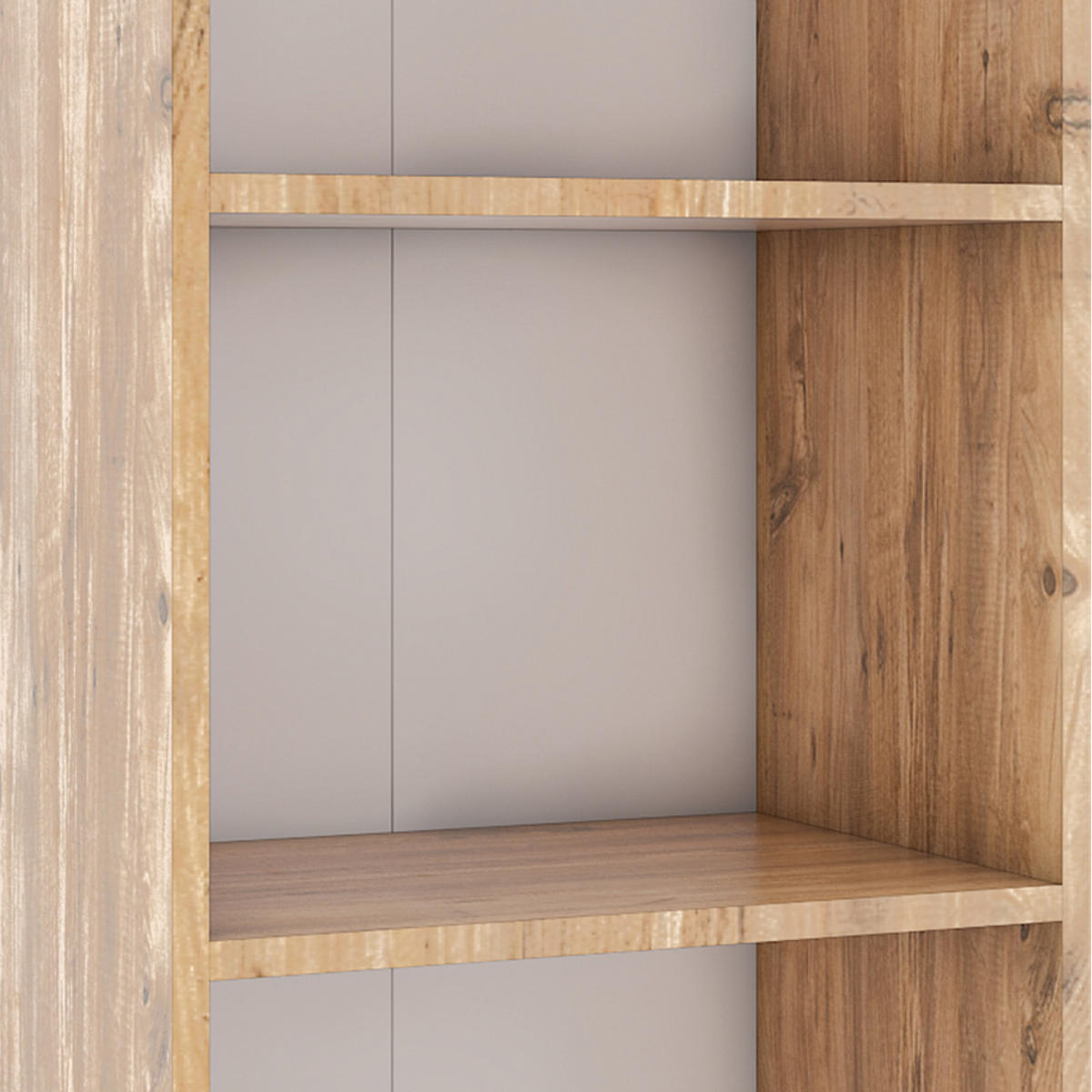REGAL Honigeiche  - Honigeiche/Schwarz, MODERN, Holzwerkstoff/Kunststoff (49/108/32cm) - MID.YOU