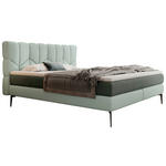 BOXSPRINGBETT 180/200 cm  in Mintgrün  - Schwarz/Mintgrün, Design, Leder/Textil (180/200cm) - Esposa